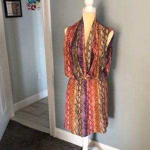 #Snake skin dress#Elastic waist #FullyLined